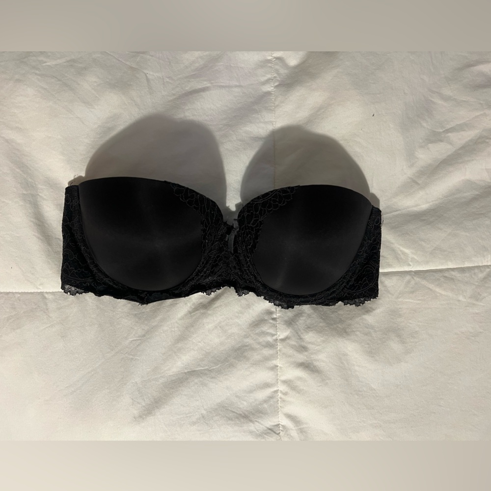 Victorias Secret Black strapless bra